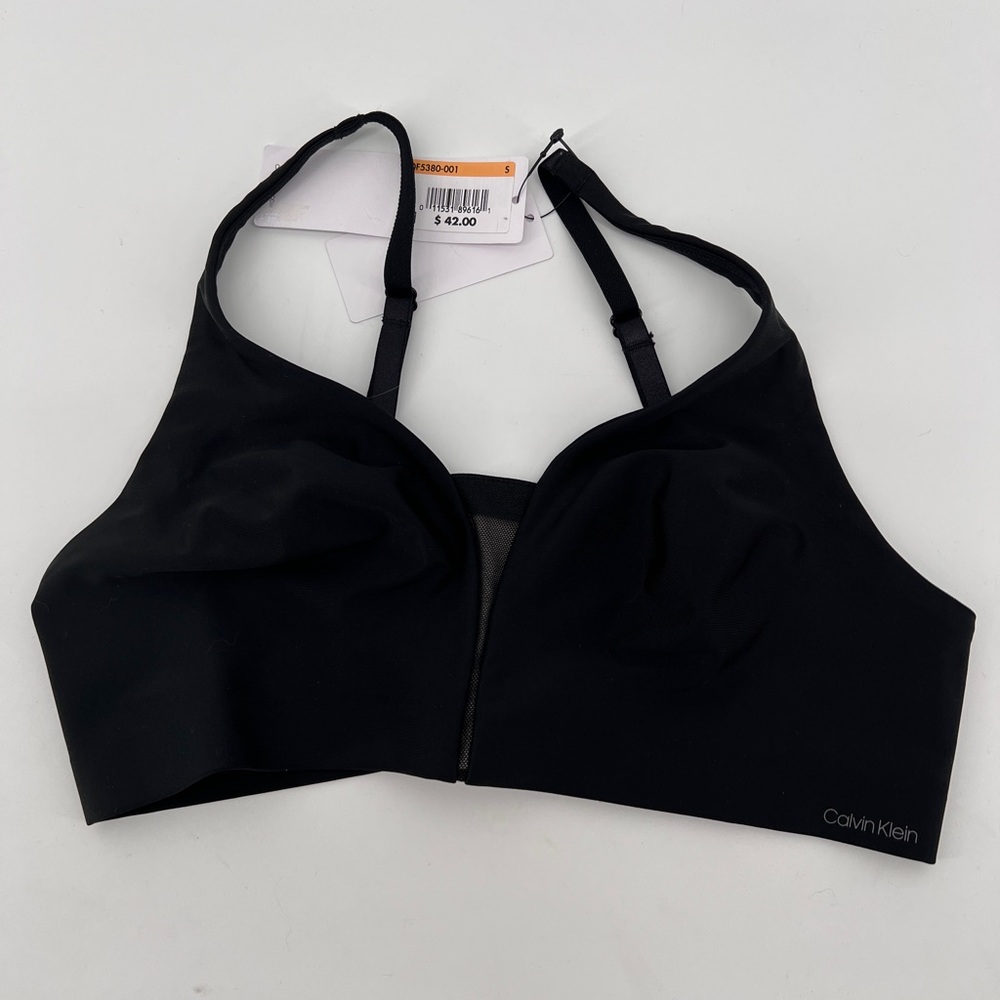 NWT Calvin Klein Invisibles Unlined Triangle Bra QF5380-001 Size S